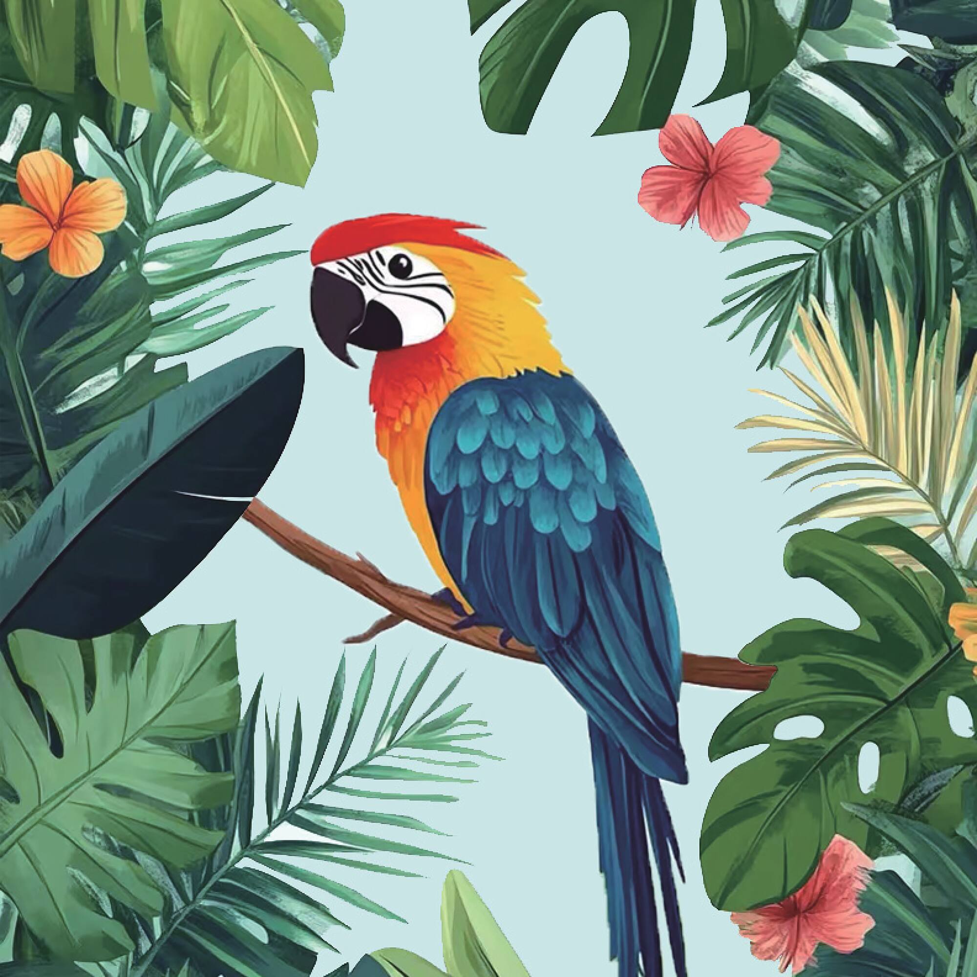 11" x 11" Summer Parrot Canvas Painting Kit by Craft Smart®